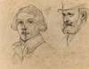 Portraits des peintres Edouard Manet et Théodore Chasseriau