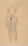 Floating Woman with Outstretched Arm (Study for ‘Medicine’)