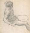 Study of a Seated Youth for the Age of Gold