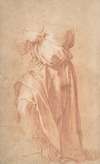 Study of a Headless Draped Figure with Arms Crossed