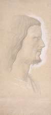 Head of a Saint (profile to the right), after Fra Angelico