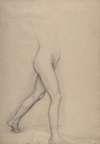 Study of a Girl’s Legs for the painting ‘Young Spartans’