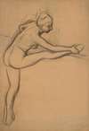 Study of a Nude (Dancer at the Barre)