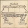 Design for a Sarcophagus Supported by Putti for the Church of S. Maria Maddalena de’ Pazzi, Florence.
