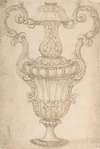 Design for a Two-Handled Urn with Acanthus, Shell, and Egg-and-Tongue Motif