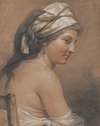 Study of a Seated Woman Seen from Behind (Marie-Gabrielle Capet)