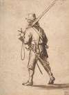A Walking Musketeer, seen from behind