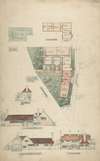 Design for a Smithy and Two Cottages