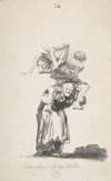 ‘Nightmare’; an old woman carrying figures on her back