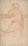 Kneeling Male Figure with Outstretched Arms
