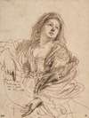 A Sibyl Holding a Scroll (Study for the Cimmerian Sibyl)