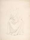 A Drapery Study of a Seated Man early