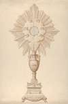 Design for a Monstrance (Presented to the City of Trieste by King Louis XVIII)