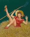 Pin-Up with a Pitchfork