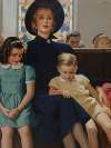 Mother and Children in Church
