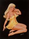 Seated Blonde Pin-Up