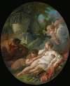 Sleeping Bacchantes Surprised By Satyrs