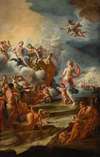 Venus Appealing To Jupiter, Juno, And Apollo On Behalf Of the Trojan Fleet