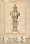 Study of an Urn; Study for the Frieze Decoration around the Urn