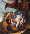 Sleeping Venus with Cupid Watched by Satyrs