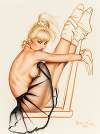 Ballerina Pin-up in Black Tutu