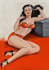 Pin-Up in Red Lingerie