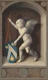 Putto with Arms of Jacques Coëne (reverse)