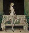 Nude by a Bench
