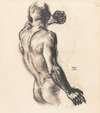 Männlicher Rückenakt (Studie zu ‘Medusa’)