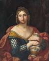Portrait of a lady, half-length, as Pandora or Artemisia