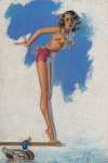 Pinup with a Duck