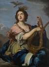 Muse Playing Her Lyre
