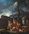 Bacchanal with putti