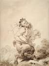 A Satyr Teased by Two Putti