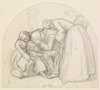 Tennyson’s Dora – Study of Mary, Child and Dora comforting their Father