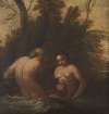 Two bathing nymphs