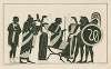 Jupiter, about to give birth to Minerva, is attended by two Eileithyias (goddesses of birth), and Apollo, Mercury, Hercules and Mars