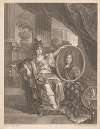 Portrait of Louis XIV held up by Minerva