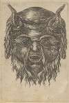 Satyr Mask with a Laurel Wreath Draped Over the Horns