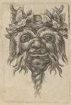 Satyr Mask with a Spiral-Shaped Beard and Ivy Grouped Around Each Horn