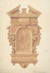 Design for Oak Carving, from the Fireplace, Jerusalem Chamber, Westminster