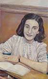 Anne Frank at Her Desk