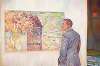 End of Days; Obama and the 9-11 painting at the Whitney, July 17, 2015, from a photo by Pete Sousa