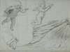 Studies of Two Flying Putti and of Drapery