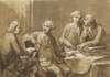 Four Connoisseurs Seated at a Table late