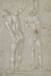 Studies of Christ at the Column, a Nude from Behind, and Various Figures