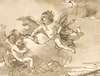 Cupid Blindfolded, on a Cloud Supported by Two Attendant Putti