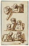 Studies of Figures for the Apotheosis of Bodoni