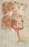 Bust-Length Study of a Man Wearing a Hat in Three-Quarter View (a Frankish Nobleman)