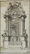Study for an Altar Containing a Painting of the Adoration of the Shepherds